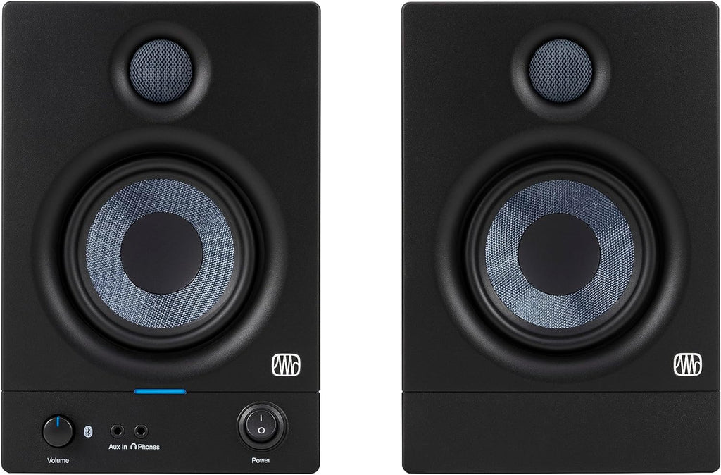 PreSonus Eris 4.5BT Bluetooth Studio Monitors, Pair — 4.5" Powered, Active Monitor Speakers for Near Field Music Production, Audio Mixing & Recording