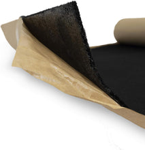 Load image into Gallery viewer, American Terminal ASAC10BK 4' x 10' Black Self-Adhesive Carpet Liner for Subwoofer Boxes Speaker Enclosures Car Trunks