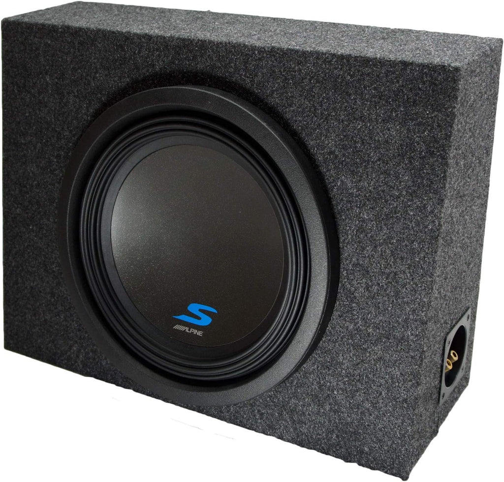 Universal Standard Cab Truck Alpine W10S4 Single 10" Loaded Sub Box Enclosure