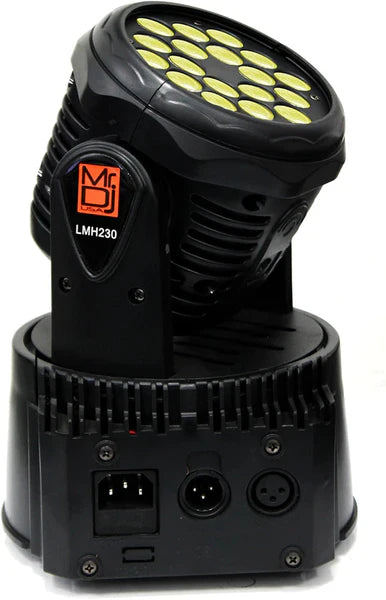 MR DJ LMH230 100W RGBW 18-LED Wash Moving Head Light DMX Stage Light DJ Party Lights