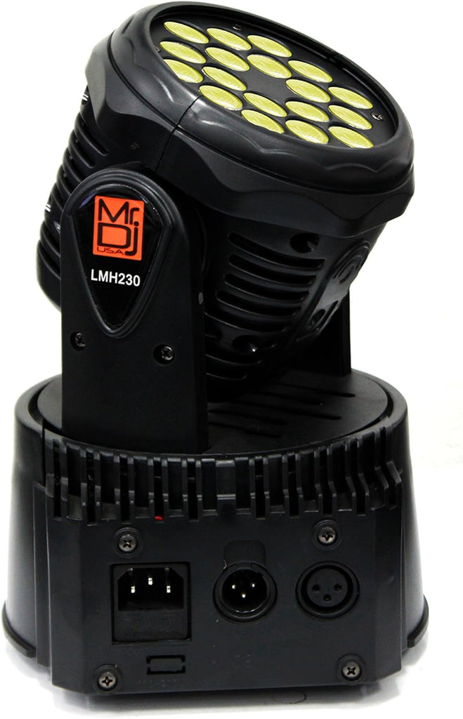 2 MR DJ LMH230 100W RGBW 18-LED Moving Head DJ Light