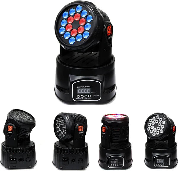 MR DJ LMH230 100W RGBW 18-LED Wash Moving Head Light DMX Stage Light DJ Party Lights