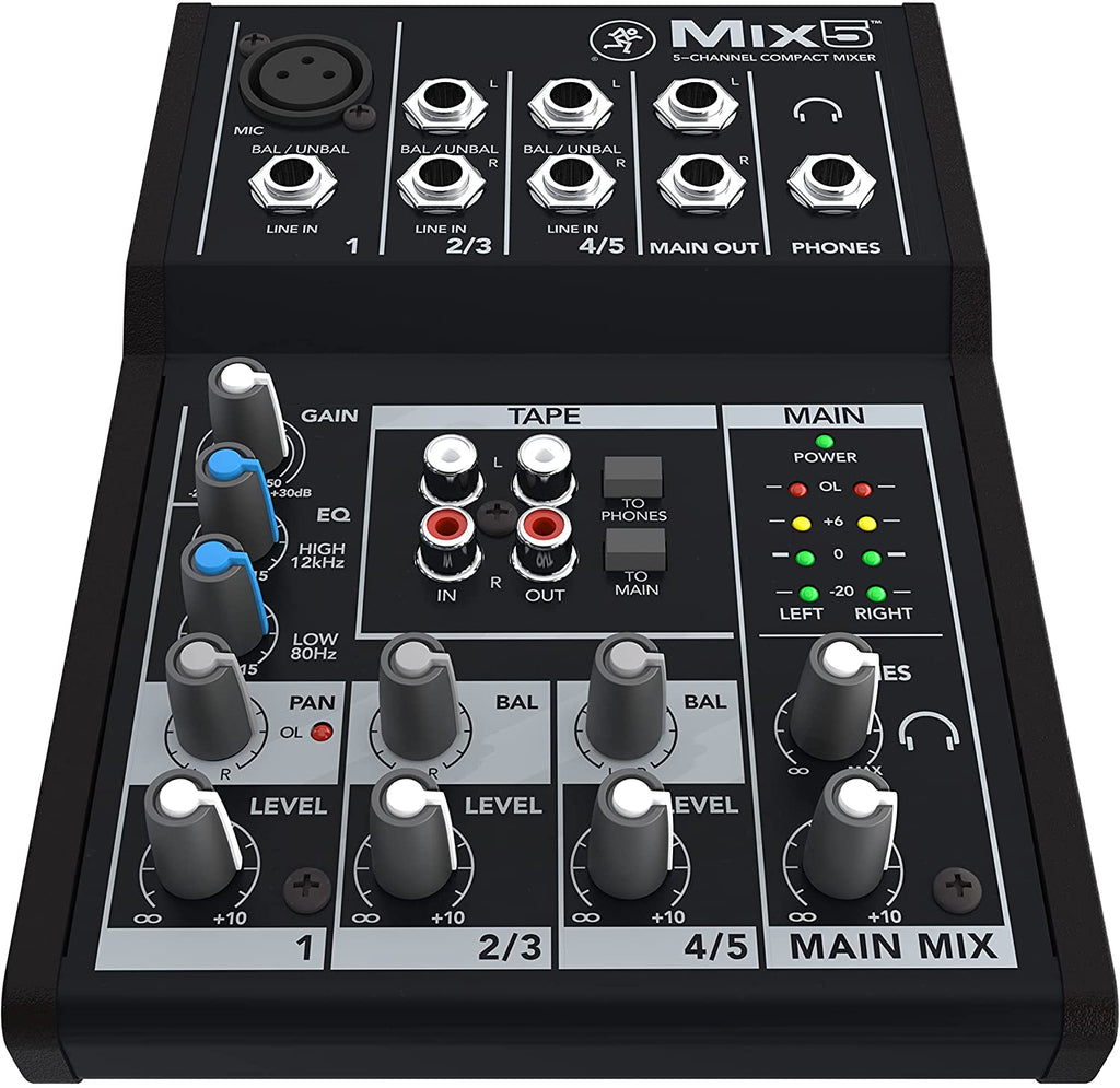 Mackie Mix8 Mix Series, 8-Channel Compact Mixer with Studio-Level Audio Quality