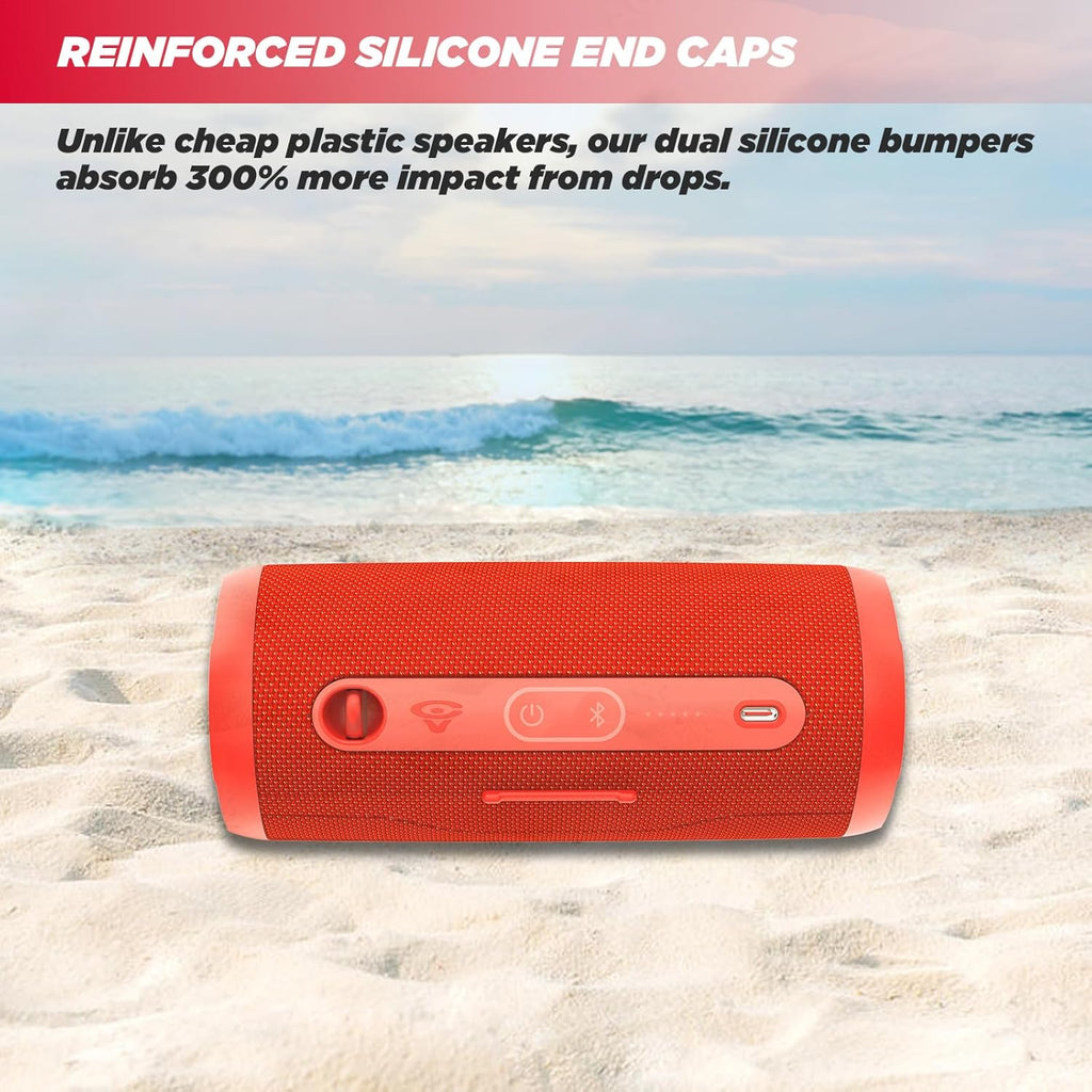 Cerwin Vega VMRD Vega Mini Red Portable Compact Powerhouse Bluetooth Speaker