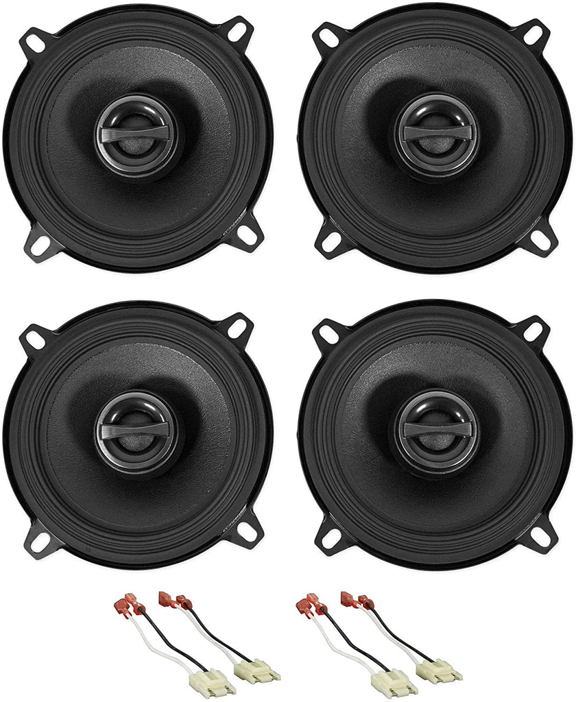 4 Alpine S2-S50 +Door Speaker Replacement Kit For 1988-96 Jeep Cherokee