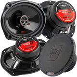 Cerwin Vega 6.5 and 6x9 2-Way Coaxial Speaker Combo 4 Ohm HED Series H7652 H7692