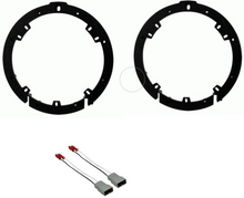 Load image into Gallery viewer, Absolute Door Speaker Adapter Plates 6.5" 6.75" Stand Ring Wiring Harness Cable