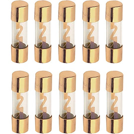 American Terminal TAGU150-10 150 Amp Gold-Plated AGU Glass Fuse (10 Pack)