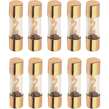 American Terminal TAGU120-10 120 Amp Gold-Plated AGU Glass Fuse (10 Pack)