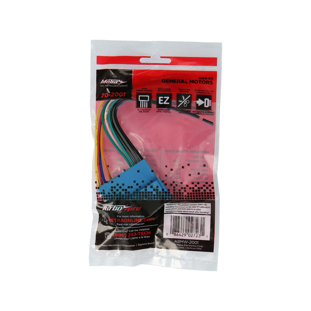 Metra 70-2001 Radio Replacement Harness - Compatible Fits for Buick / Oldsmobile 1994-2005 (32-pin)