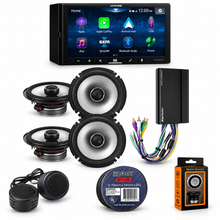 Load image into Gallery viewer, Alpine iLX-W670 Receiver + 2 S2-S65 6.5" Speakers +KTA-450 Power Pack + Accessory Bundle