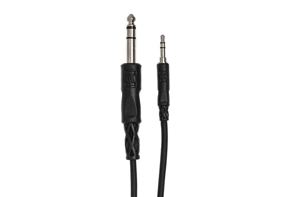 Hosa CMS-103 Stereo Interconnect Cable, 3.5 mm TRS to 1/4 in TRS - 3 Feet