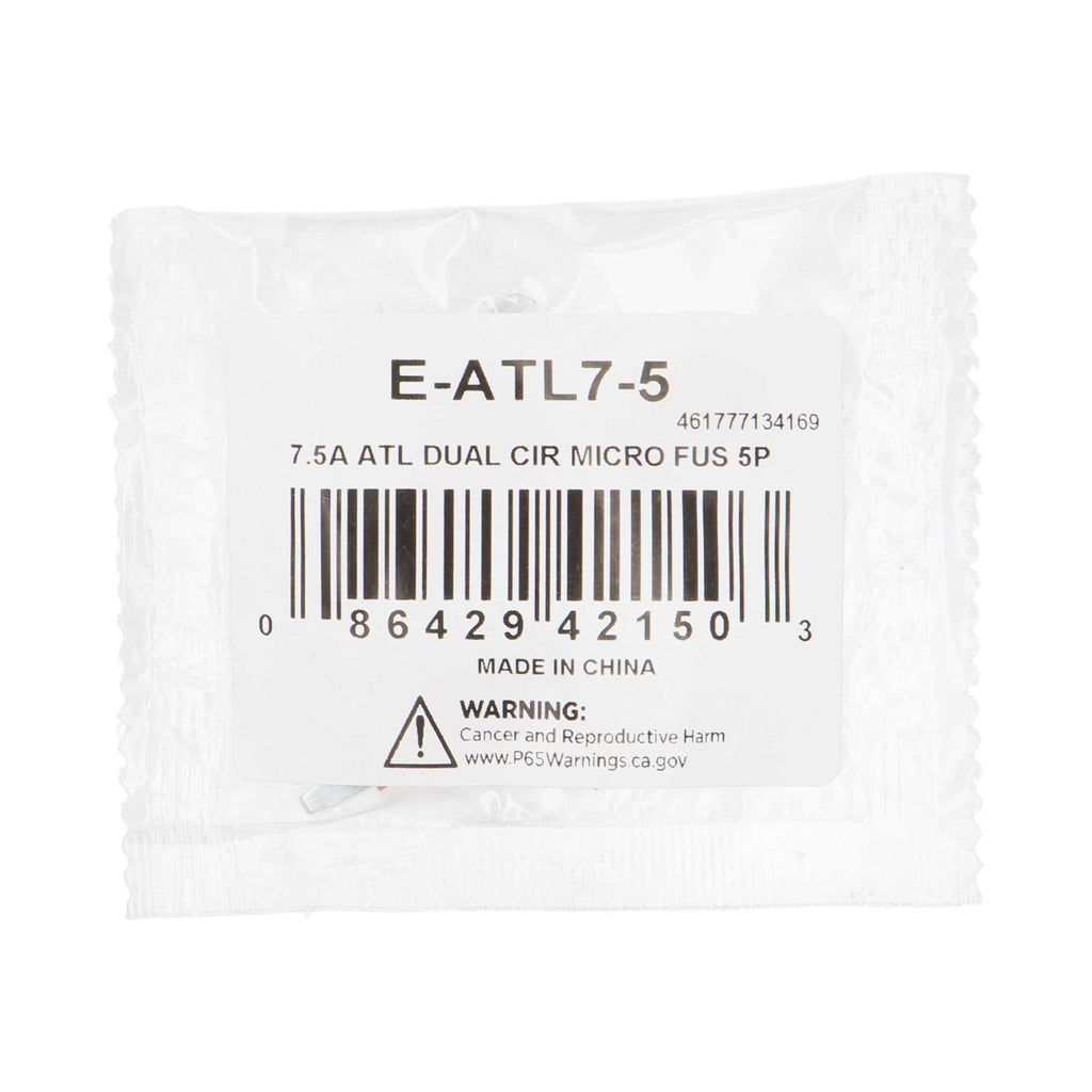 Install Bay E-ATL7-5 7.5 Amp ATL Dual Circuit Micro Fuses - 5 Pack
