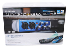 Load image into Gallery viewer, PRESONUS AUDIOBOX USB 96 2x2 Bus-powered Audio 2.0 Recording Interface+Cables