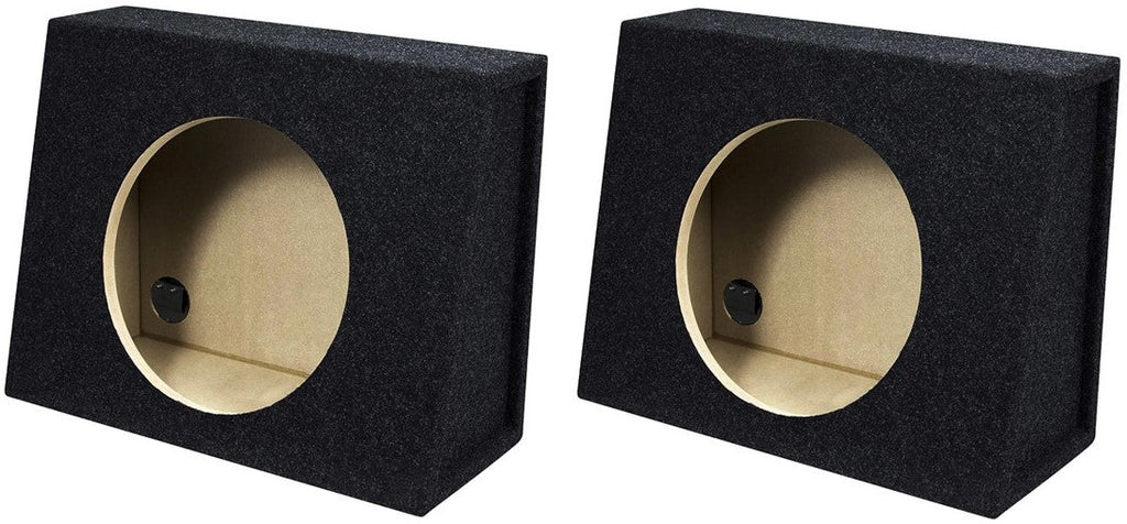 2 Absolute SAG10 Angle Single 10" Subwoofer Enclosure Truck Box