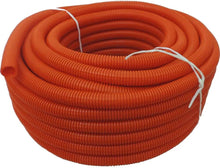 Charger l&#39;image dans la galerie, 1/2&quot; x 100&#39; Flexible Corrugated Orange LDPE NON Split Tubing Wire Loom
