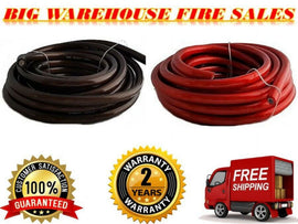 Patron 100' 0 Gauge Black & Red Power Ground Wire Cable 1/0 Gauge Car Audio