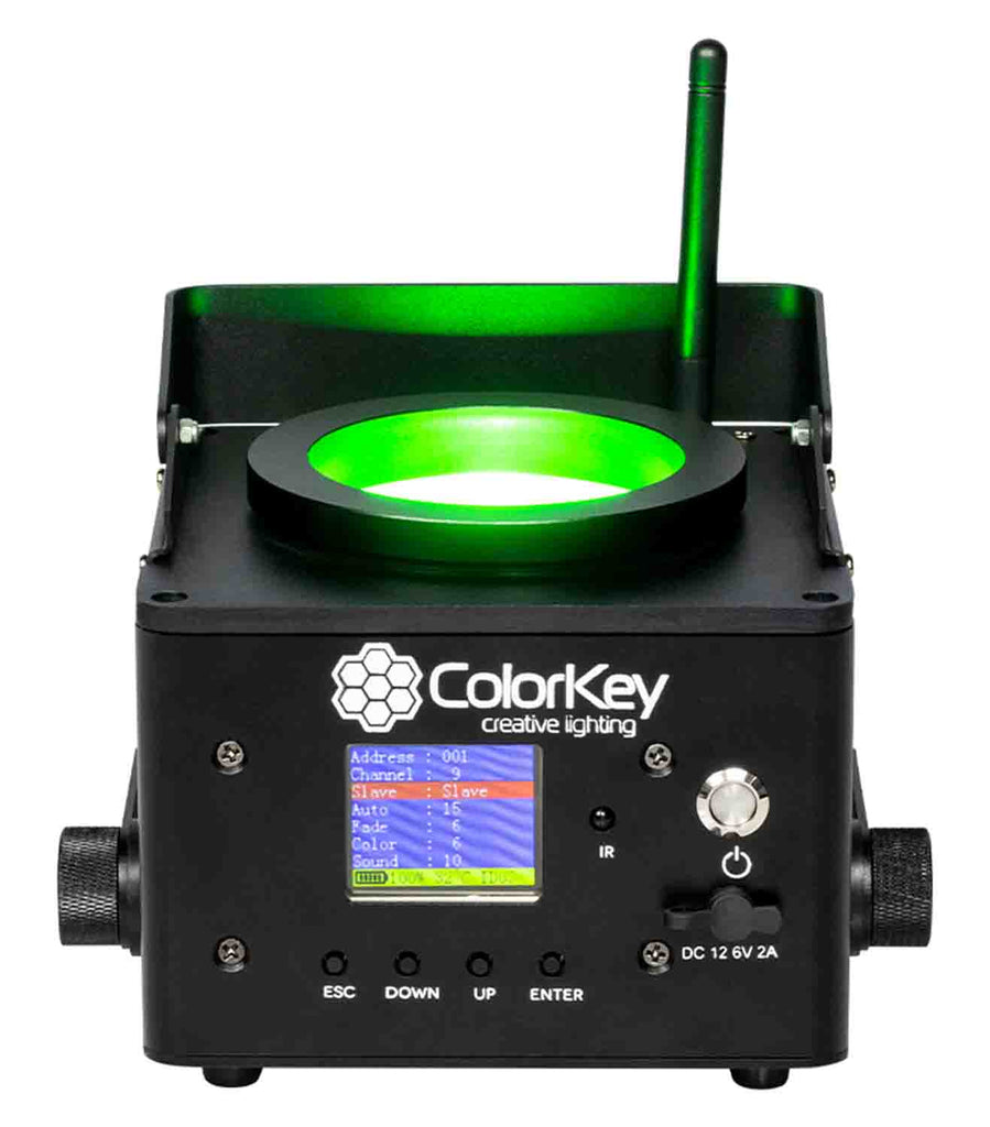 Colorkey CKU-7050, 2 Pack of AirPar COB QUAD Wireless Battery Powered Chip-on-Board Wash Light