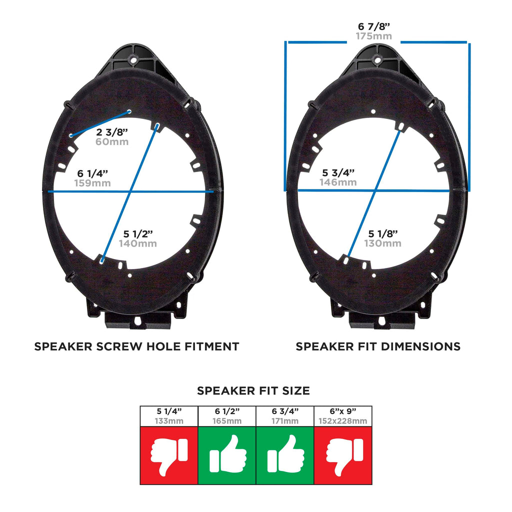 Metra 82-3005 Speaker Adapter - Compatible Fits for Select Buick/Cadillac/Chevrolet/GMC 2013-UP