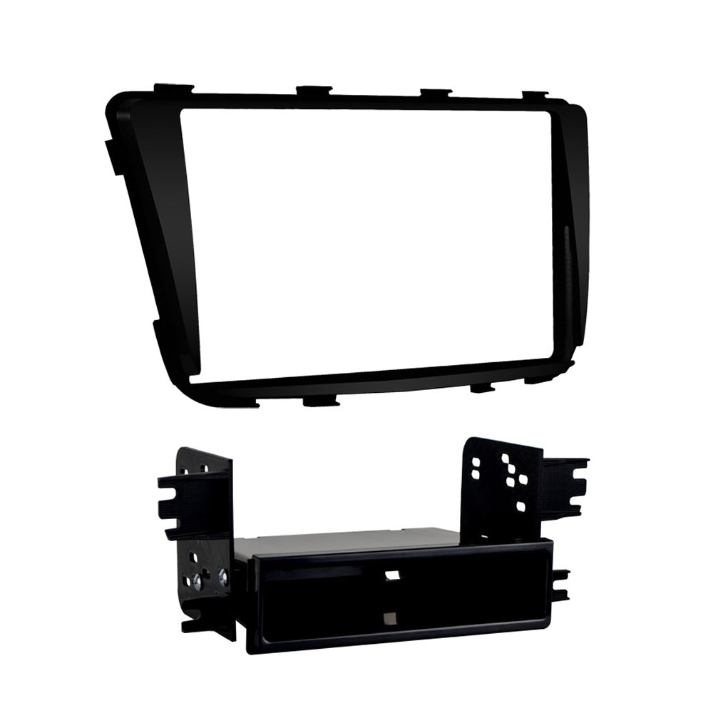 Metra 99-7347B Single/Double-DIN Car Stereo Dash Kit - Compatible Fits for Hyundai Accent (Excluding Radio Delete Models) 2012-2017