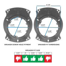 Load image into Gallery viewer, Metra 82-4202 Universal Speaker Adapter 6 to 6.75 inch - Circle/Oval