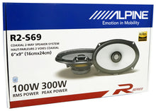 Charger l&#39;image dans la galerie, 2 Pair Alpine R-Series R2-S69 300 Watts 6x9&quot; 2-Way Coaxial Car Audio Speakers