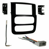 Fit 02 03 04 05 Dodge Ram Car Stereo Double Din Install Dash Kit Bundle