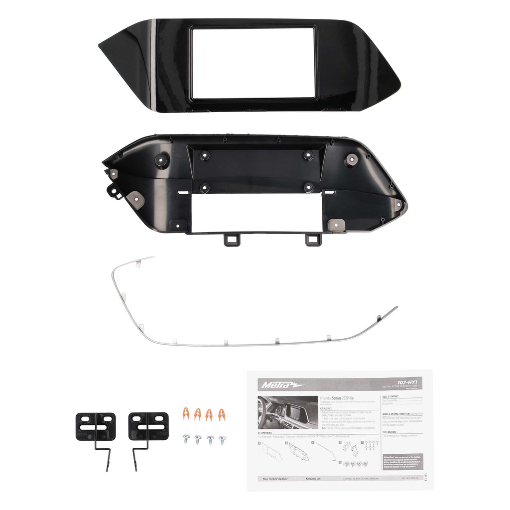 Metra 107-HY1 Double DIN Stereo Dash Kit - Compatible Fits for Hyundai Sonata 2020-2023