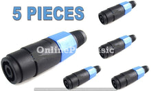 Load image into Gallery viewer, (5 PACK) 4 Pin FEMALE SPEAKON SPEAKER Plug X-1090F ConnectorJack Amplifier Cord