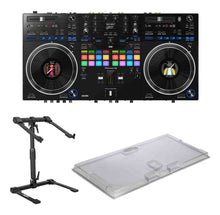 Load image into Gallery viewer, Pioneer DDJ-REV7, 2-Channel DJ Controller Package with Decksaver Cover and Headliner Laptop Stand