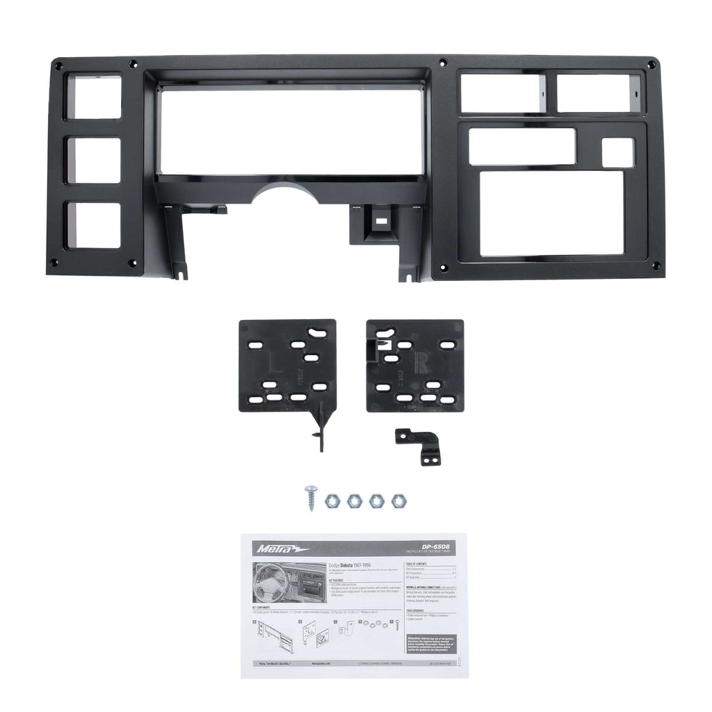 Metra DP-6508 Double-DIN Car Stereo Dash Kit - Compatible Fits for Dodge Dakota 1987-1996