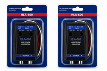 Load image into Gallery viewer, 2 Absolute HLA600 2-Ch High-to-Low Line Output Converter Adjustable Speaker Level to RCA Converter