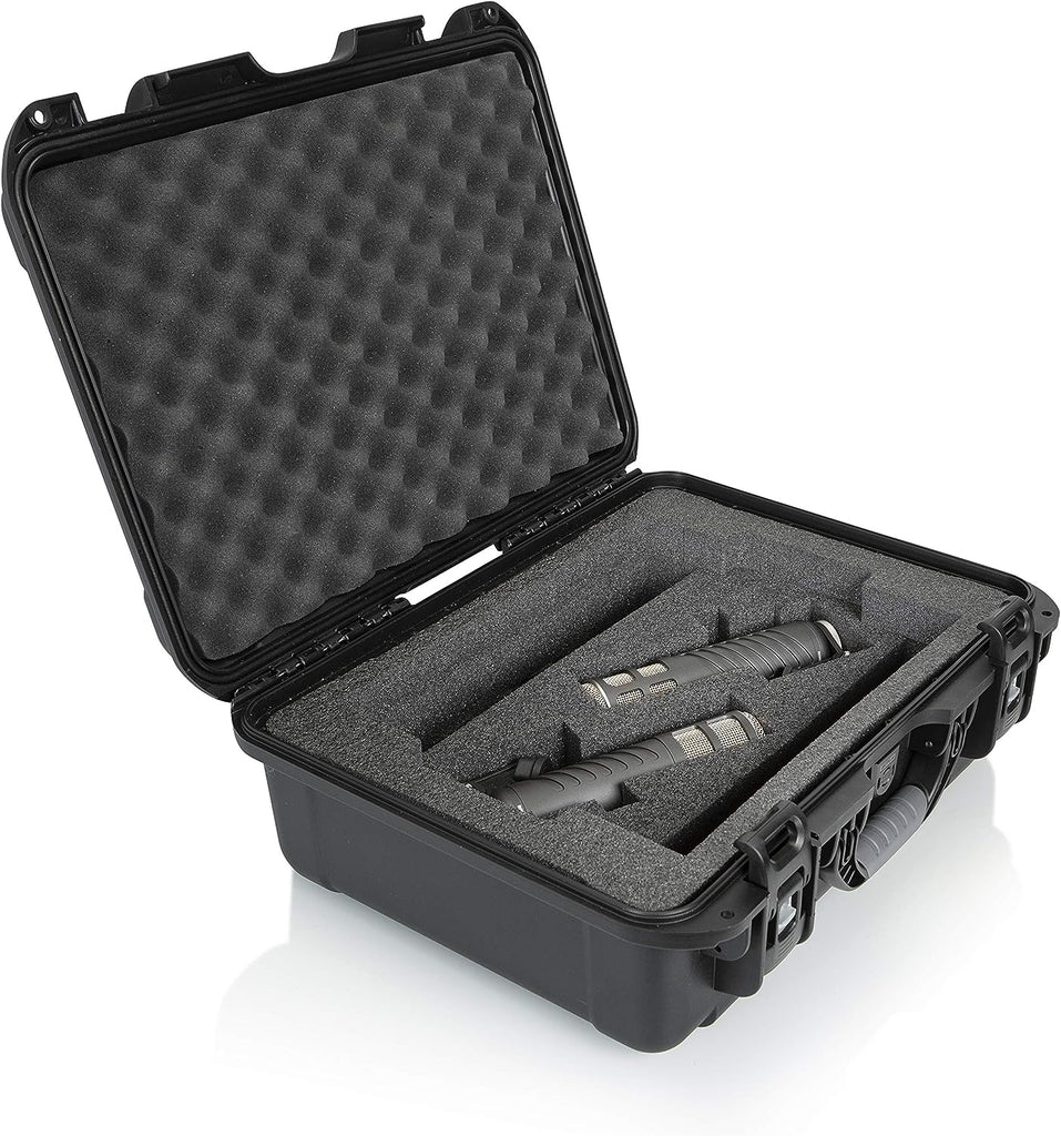 Gator Cases GL-RODECASTER2 Lightweight Case with Custom Cut Foam Interior for RODECASTER Pro Podcast Mixer and Two Microphones