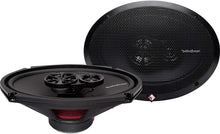 Charger l&#39;image dans la galerie, 2 Pairs of Rockford Fosgate Prime R169X3 260W Peak (130W RMS) 6x9 3-Way Prime Series Coaxial Speakers - 4 Speakers + Absolute 100FT Speaker Wire + Magnet Phone Holder