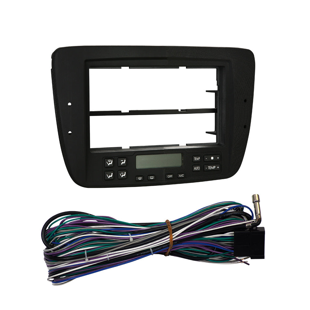 Metra 99-5718 Black DIN Installation Dash Kit - Compatible Fits for Ford Taurus Mercury Sable (with auto climate) 2000-2003