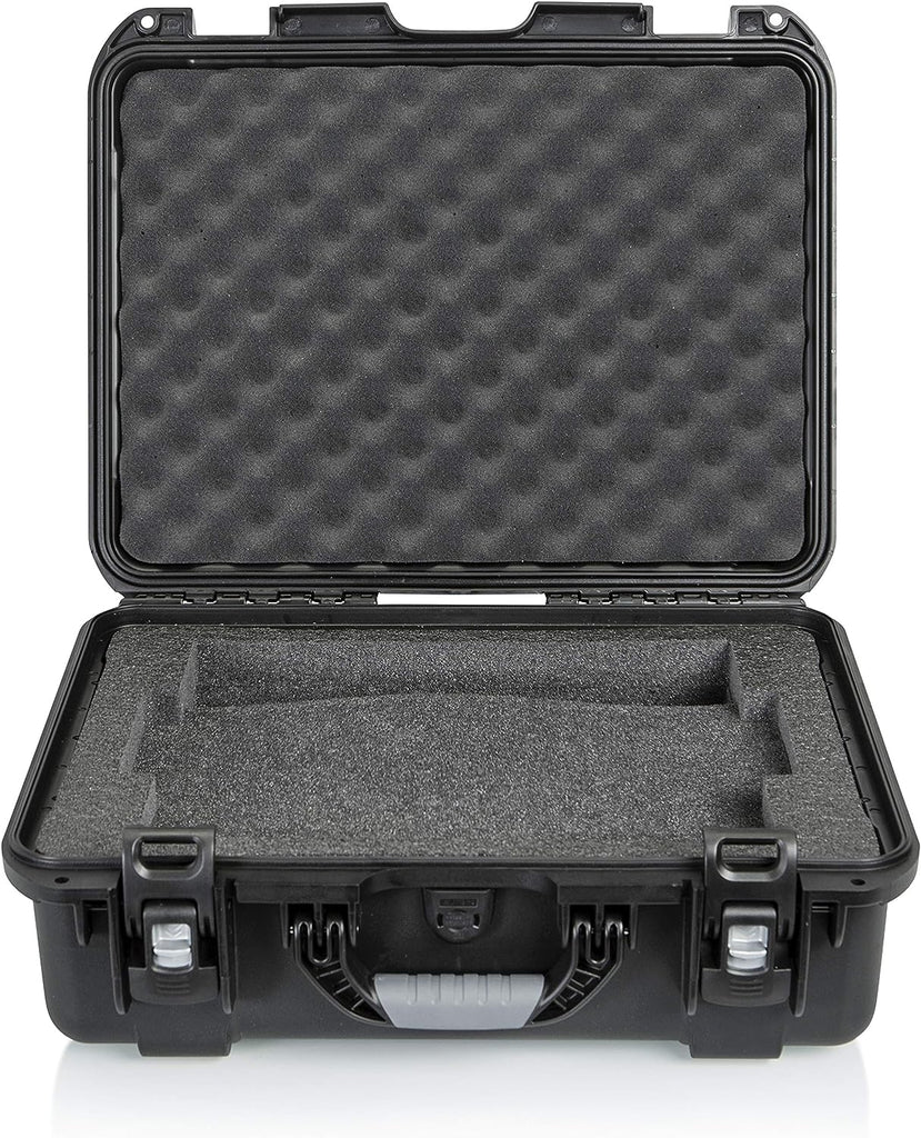 Gator Cases GL-RODECASTER2 Lightweight Case with Custom Cut Foam Interior for RODECASTER Pro Podcast Mixer and Two Microphones