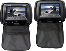 Charger l'image dans la galerie, Absolute DPH-790PKGB 7" Pair Black Headrest TFT/LCD Monitor DVD/USB/SD Package