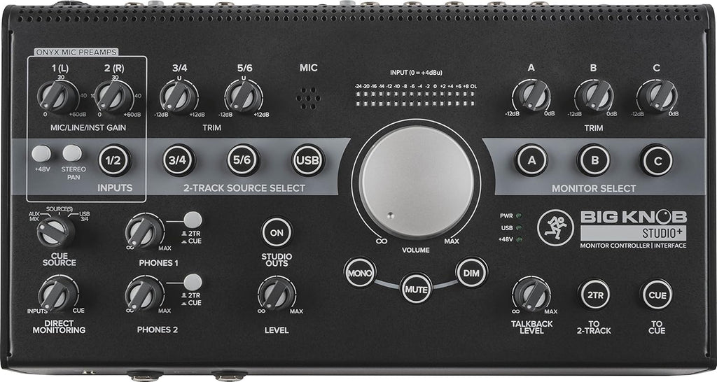 Mackie Big Knob Series, 4x3 Studio Monitor Controller 192kHz USB I/O (BIG KNOB STUDIO PLUS)