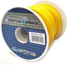 Load image into Gallery viewer, American Terminal ATPW16-100Y 16GA 100' Yellow Primary Remote Power Ground Wire