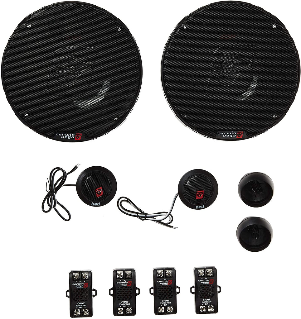 2 Sets Cerwin Vega Mobile H765C HED Series 6.5" 360-Watt Component Speaker System