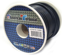 Load image into Gallery viewer, American Terminal ATPW16-100BK 16GA 100' Black Primary Remote Power Ground Wire