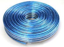 Load image into Gallery viewer, 4 Absolute SWT18B50 18 Gauge Premium Speaker Wire 50ft Clear Blue/White