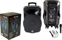 Load image into Gallery viewer, 2 Mr Dj 15&quot; 4000W Bluetooth DSP FM Radio USB Portable PA DJ Speaker