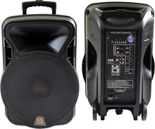 Load image into Gallery viewer, 2 Mr. Dj DSP4000 15&quot; 4000W Bluetooth DSP FM Radio USB Portable PA DJ Speaker Microphone