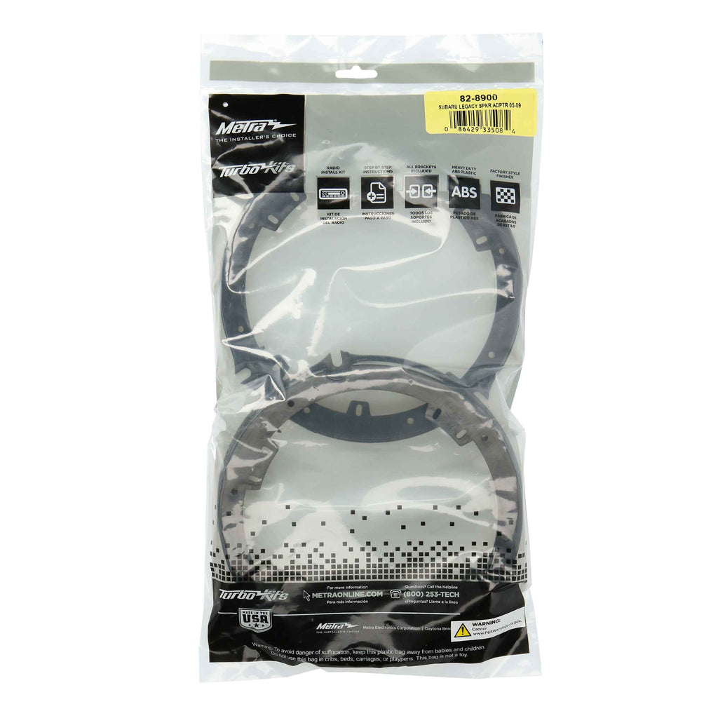 Metra 82-8900 Speaker Adapters 6.5 to 6.75 Inch - Compatible Fits for Subaru Legacy 2005-2009