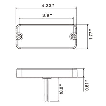 Load image into Gallery viewer, Heise Trailer	HE-TRRF01 Red Trailer Marker/Clearance Light with Reflector - 4 Inch