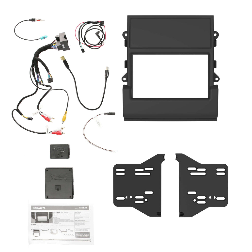 Metra 95-9616B Radio Installation Kits - Compatible Fits for Porsche Macan (95B) 2015-2016 w/OE AMP, w/Parking Sensors