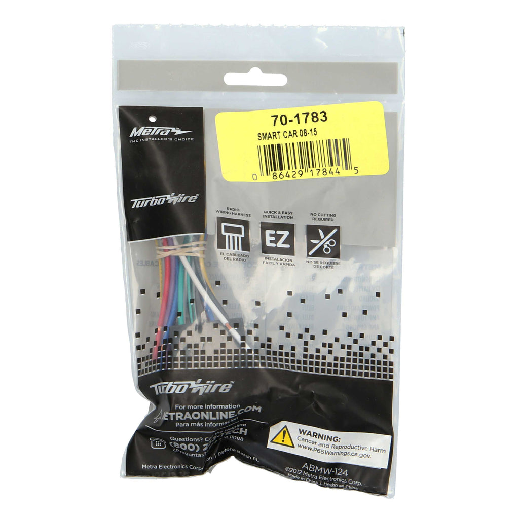 Metra 70-1783 Radio Replacement Harness - Compatible Fits for Smart Car ForTwo 2008-2015