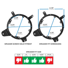 Charger l'image dans la galerie, Metra 82-6544 Rear Speaker Plate - Compatible Fits for Fiat 500 2016-up