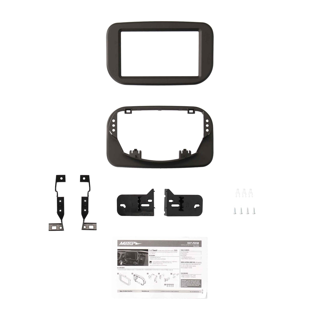 Metra 107-FD1B Double-DIN Dash Kit - Compatible Fits for Ford Transit 2020